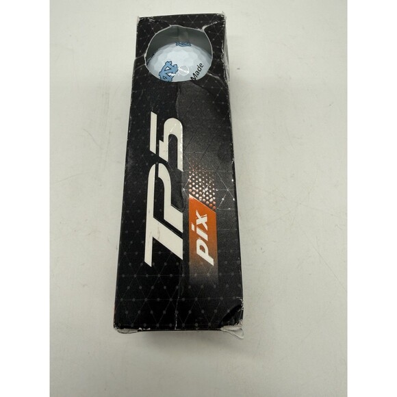 TaylorMade 2024 TP5 PIX Golf Balls Pack of 3 University of North Carolina Rams - Picture 1 of 9